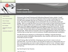 Tablet Screenshot of creatifcatering.com